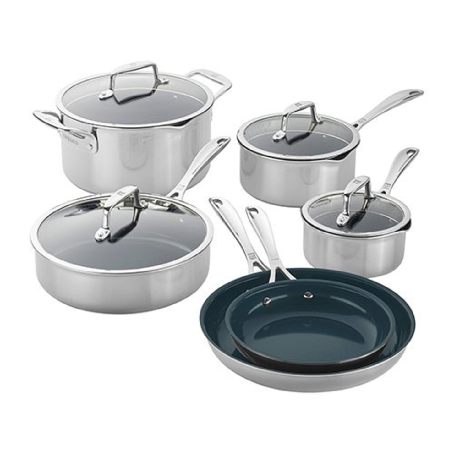 CLAD CFX 10PC NONSTICK CERAMIC COOKWARE SET
