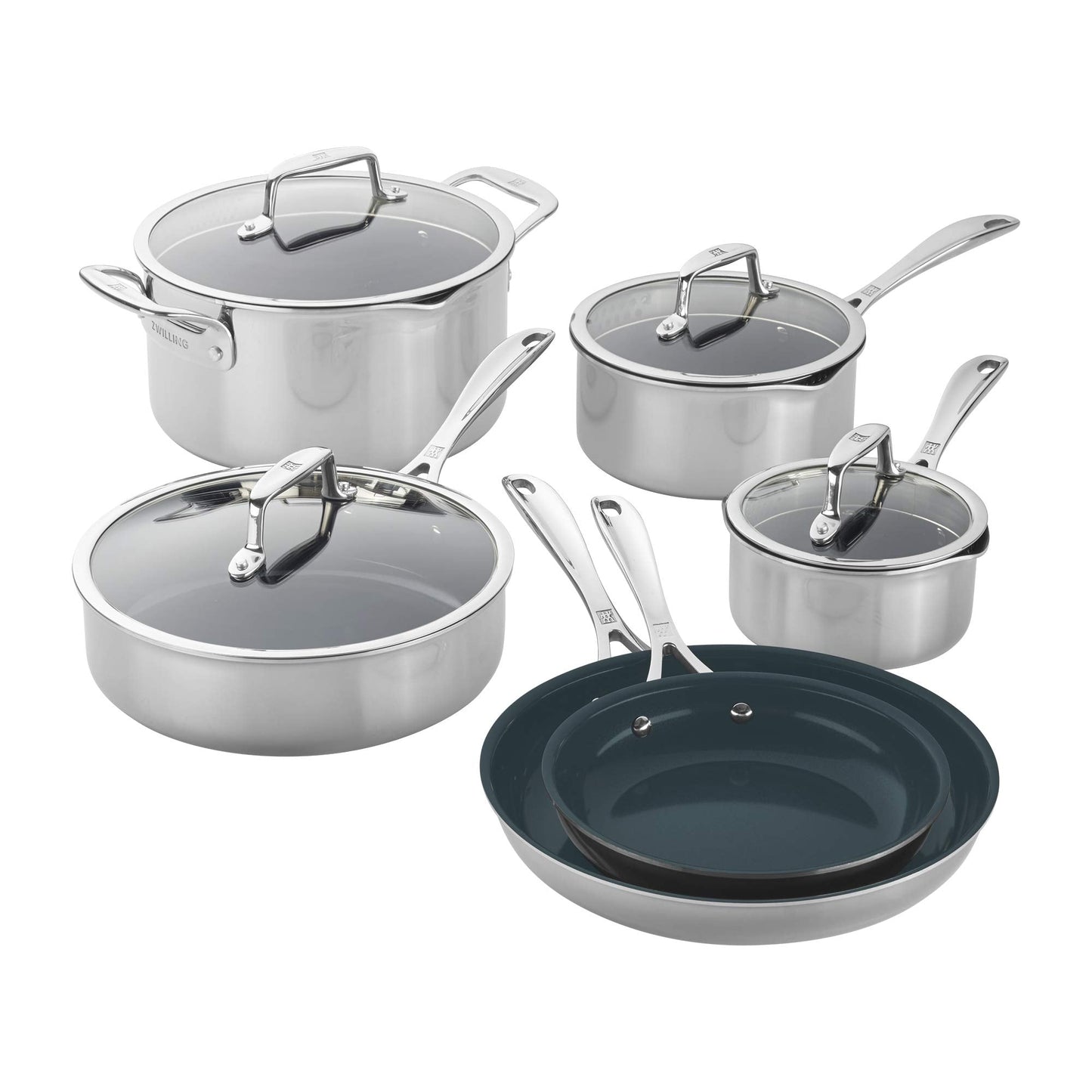 CLAD CFX 10PC NONSTICK CERAMIC COOKWARE SET