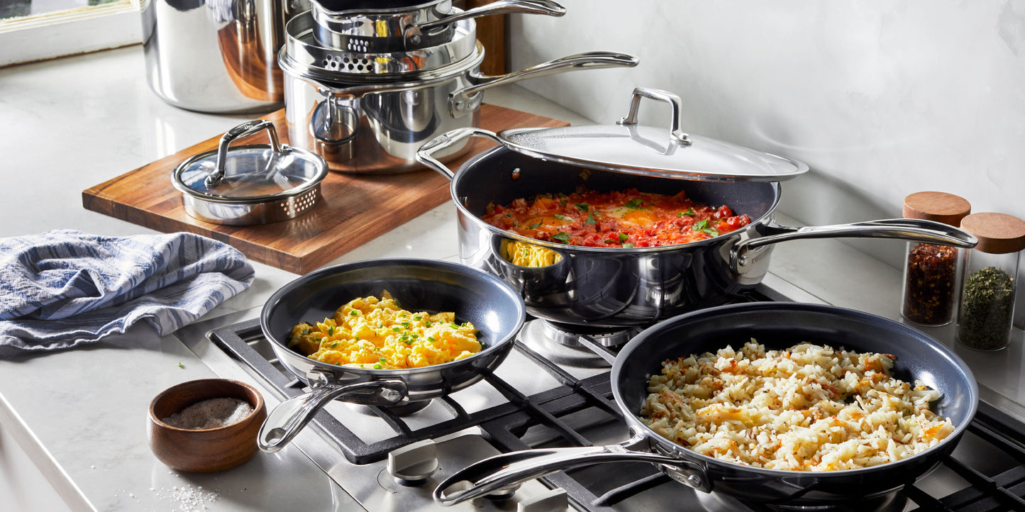 CLAD CFX 10PC NONSTICK CERAMIC COOKWARE SET