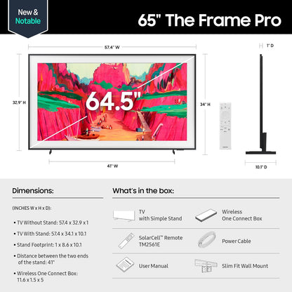SAMSUNG 85" THE FRAME PRO TV