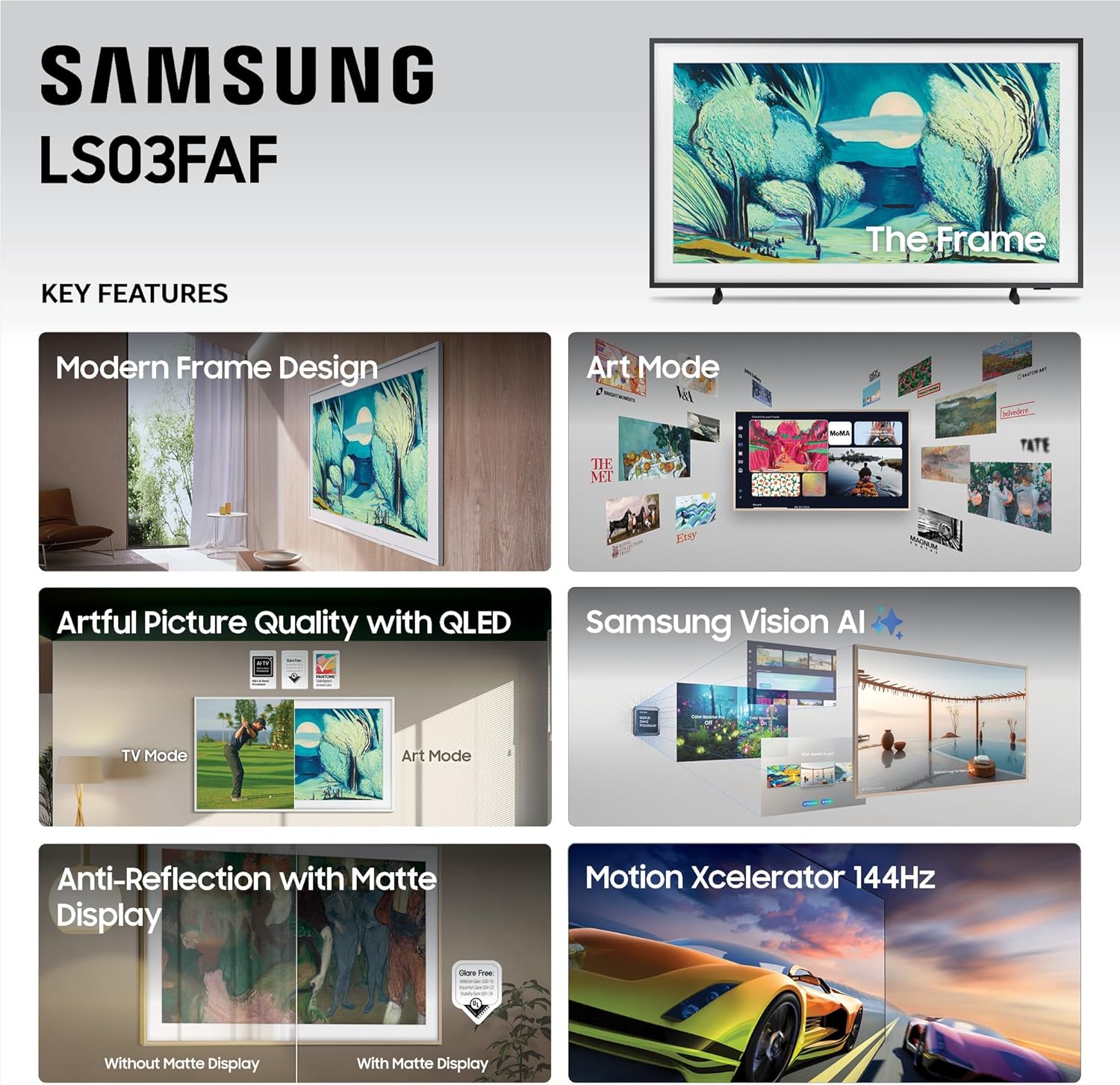 SAMSUNG 85" THE FRAME PRO TV