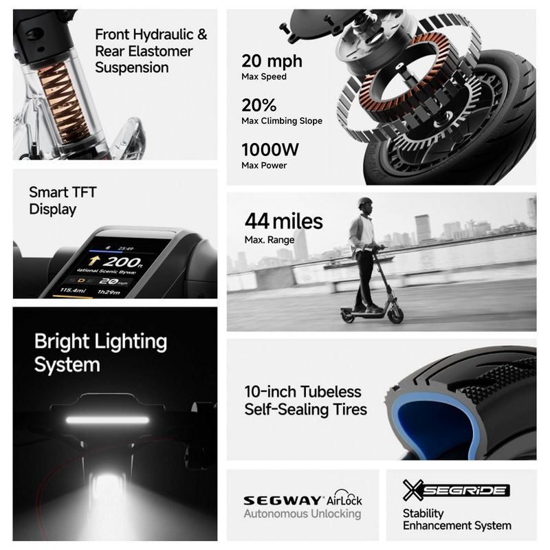 2 SEGWAY F3 ELECTRIC SCOOTERS